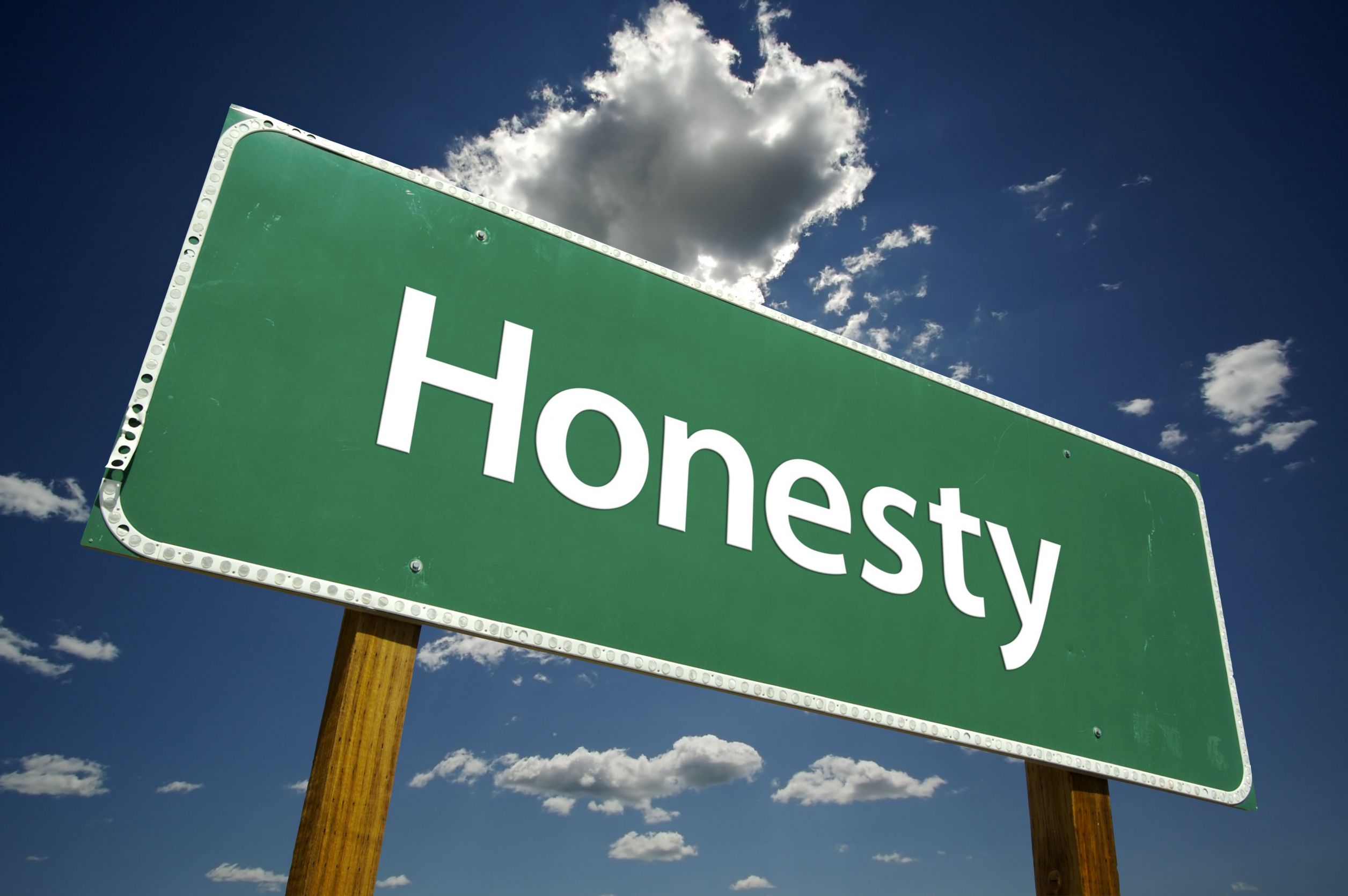 honesty in sales being